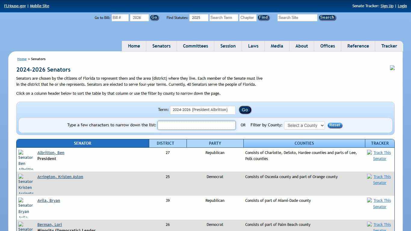 Senators - The Florida Senate